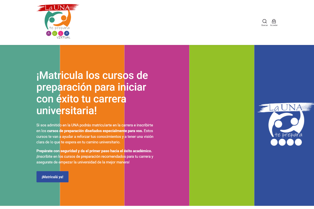 Entorno virtual de aprendizaje La UNA te prepara
